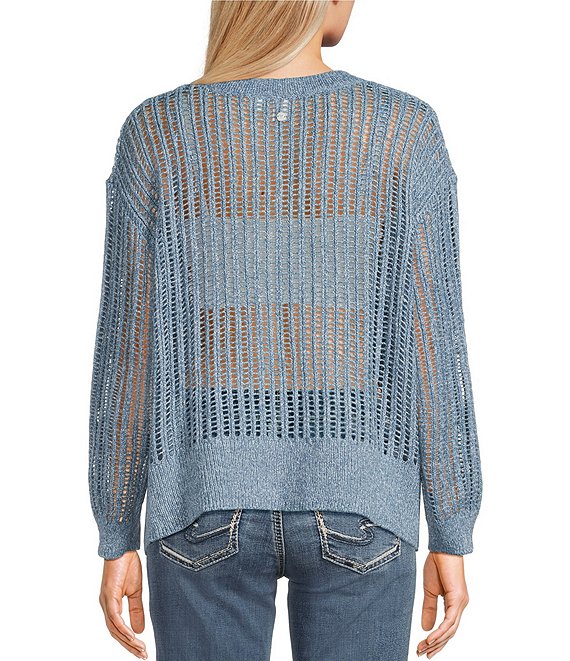 トップス simply complicated BRUSHED DS KNIT Roxy Long Sleeve Flipside Textured Boucle Knit Sweater | Dillard's