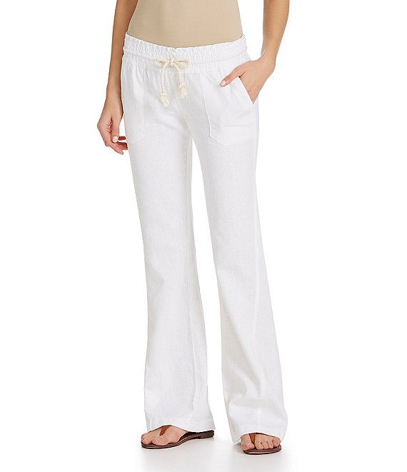 White Linen Pants Women, Wide Leg Linen Pants, Palazzo Pants White, Plus  and Tall Womens Summer Pants -  Canada