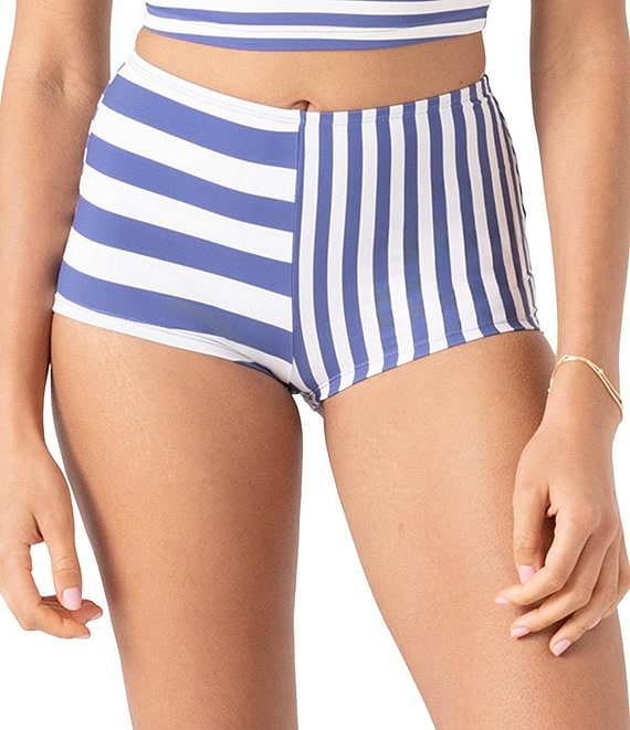 Roxy Stripe Out Boy Short Swim Bottom