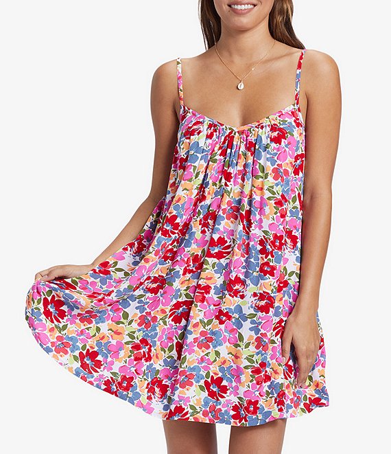 Roxy Summer Adventures Bloomin Babe V-Neck Cover Up Dress