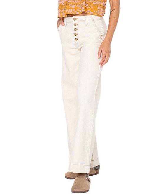 Roxy Wandering Shores Denim Jeans, Natural - Image 1