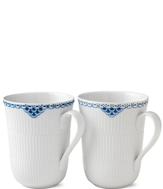 Royal Copenhagen Princess Mugs, Set of 2
