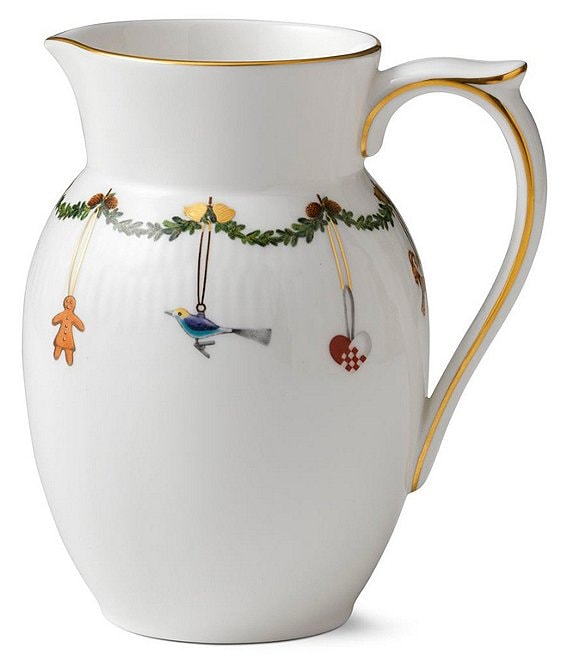 Royal Copenhagen Star Fluted Christmas Jug