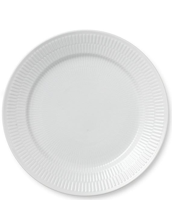 Royal Copenhagen White Fluted Plate-10.6#double;
