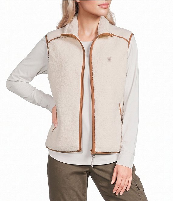 Royal Robbins Palisades Soft Sherpa Roll Edge Mock Neck Zip Front