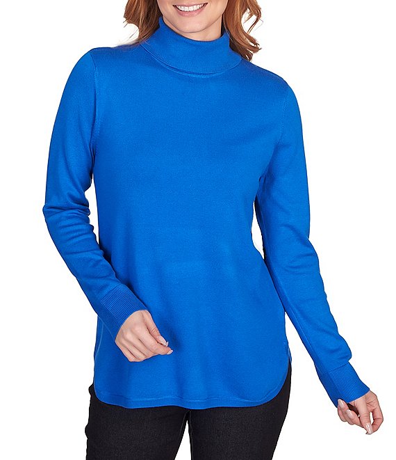 Ruby Rd. Petite Size Lightweight Jersey Knit Turtleneck Sweater | Dillard's