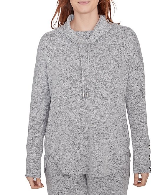 Ruby Rd. Petite Size Ultra-Soft Cowl Neck Long Sleeve Knit Sweater