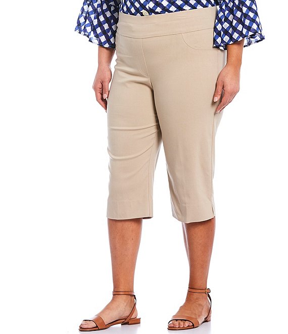 Ruby Rd. Plus Size Pull-On Solar Millennium Tech Clamdigger Pants ...