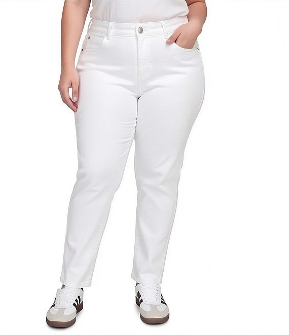 Ruby Rd. Plus Size Straight Slim Leg Denim Jeans