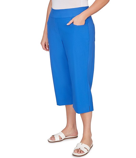 Ruby Rd. Plus Size Stretch Straight Leg Pull-On Capri Pants
