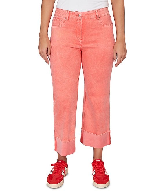 Ruby Rd. Softly Faded Cuffed Denim Jeans