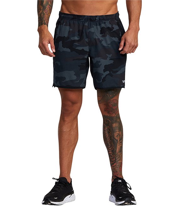 RVCA Camouflage Yogger Performance Stretch 17#double; Outseam Print Walk Shorts