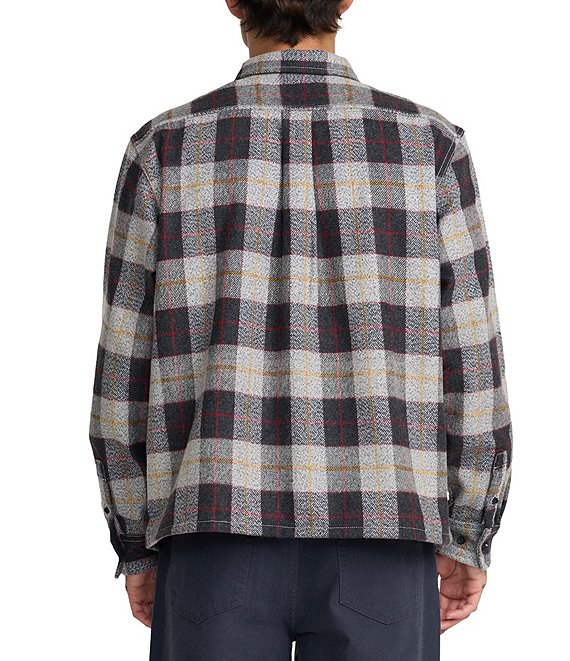 RVCA Dayshift Plaid Wool-Blend Flannel Shirt | Dillard's