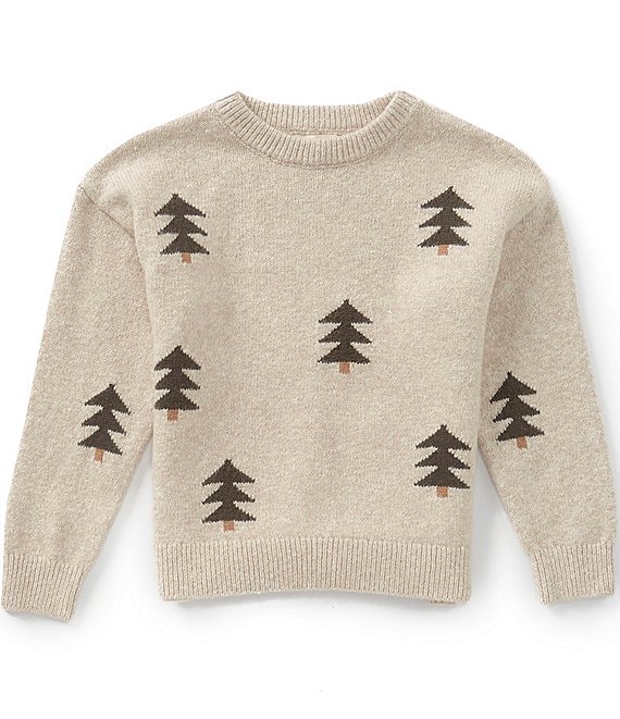 Rylee + Cru Little Boys Aspen Tree Pullover Sweater