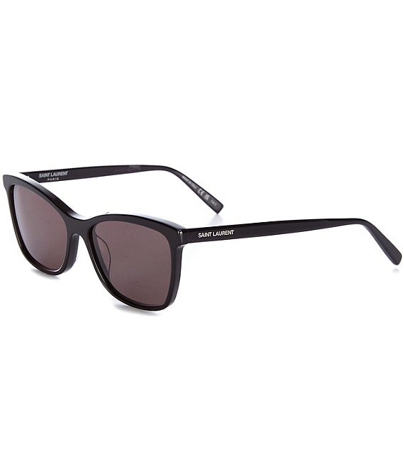 Saint Laurent Oversized Cat-eye Acetate Sunglasses in Gray
