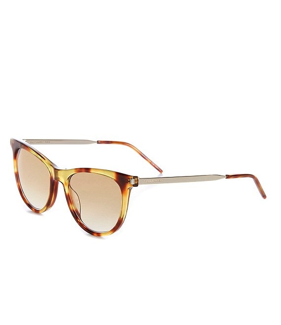 Color:Shiny Yellow Havana - Image 1 - Women's SL 510 54mm Tortoise Cat Eye Sunglasses