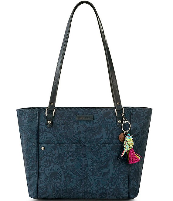 paisley print tote bag