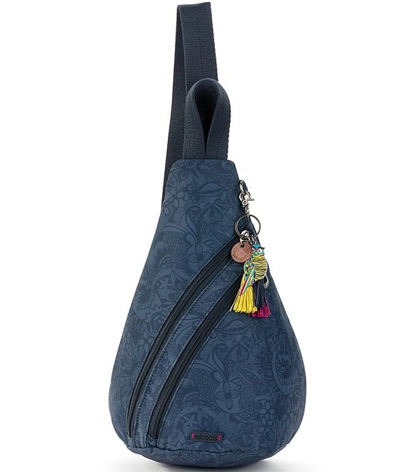 Color:Indigo Spirit Desert - Image 1 - On The Go Eco Twill Floral Sling Backpack