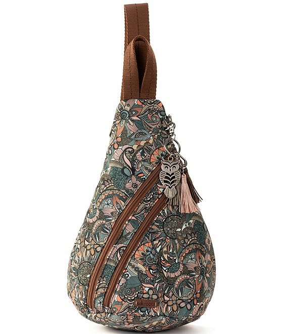 Color:Sienna Spirit Desert - Image 1 - On The Go Eco Twill Spirit Desert Sling Backpack