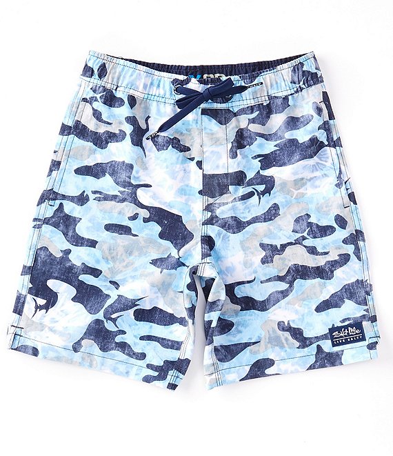 Salt Life Big Boys 6-16 Family Matching Into The Abyss Volley Swim Shorts