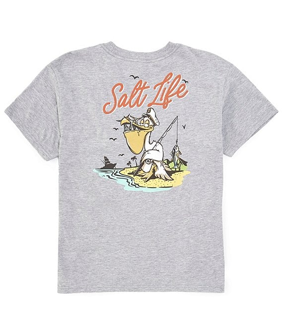 Salt Life Big Boys 8-20 Short Sleeve Gone Fishing T-Shirt - XL