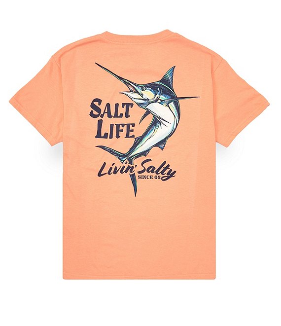 Salt Life Big Boys 8-20 Short Sleeve Marlin Twist T-Shirt
