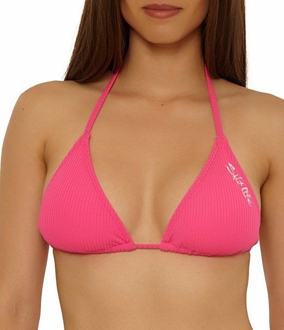 Salt Life Shoreline Ribbed Triangle Swim Top