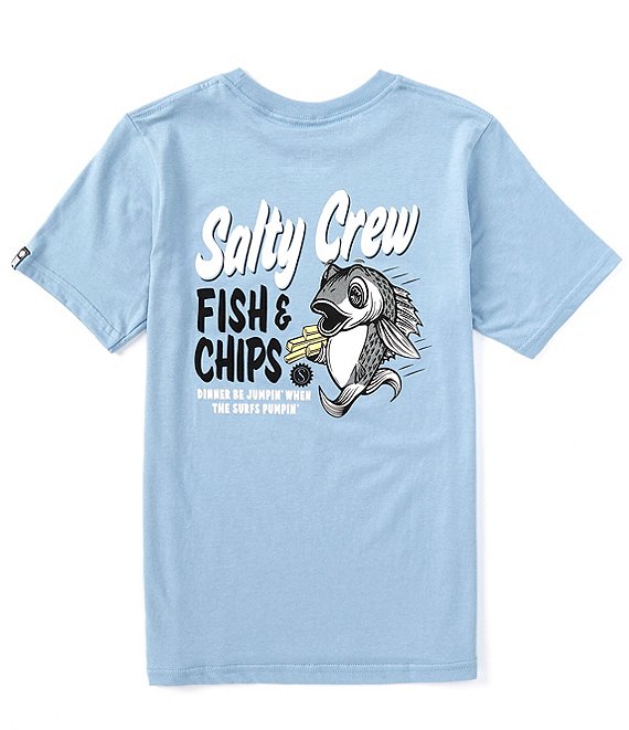 SALTY CREW Fishing Club Short Sleeve Tee - Boys