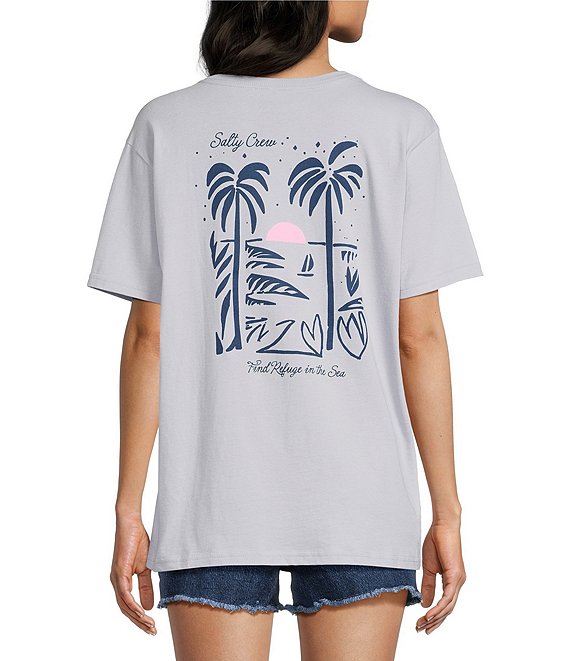 Salty Crew Short Sleeve Geo Palm Boyfriend Tee