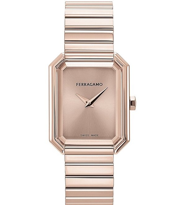 Ferragamo watch discount rose gold