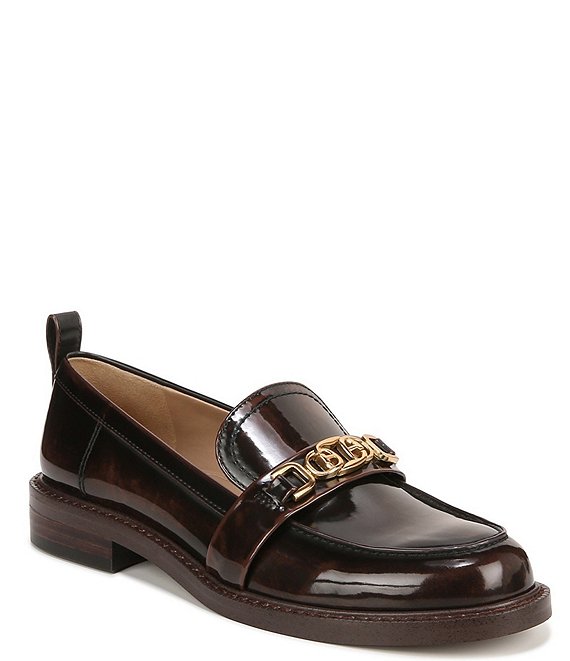 Sam Edelman Christy Leather Chain Slip-On Loafers | Dillard's