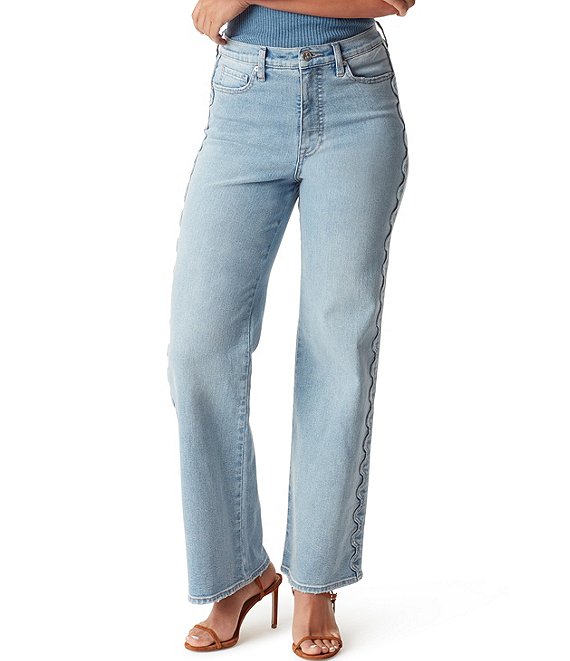 Sam Edelman Codie Stretch Denim Wide-Leg Jeans | Dillard's