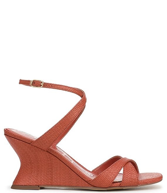 Sam Edelman Davi Raffia Ankle Wrap Wedge Dress Sandals | Dillard's