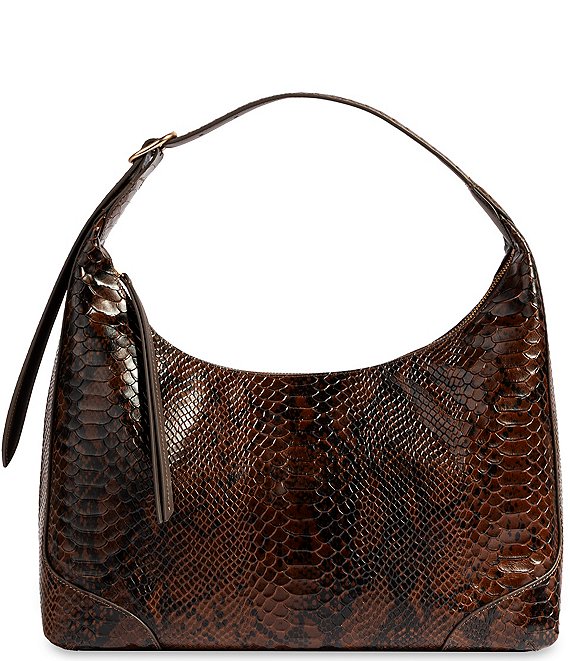 Sam Edelman Elaina Top Zip Snake Hobo Shoulder Bag