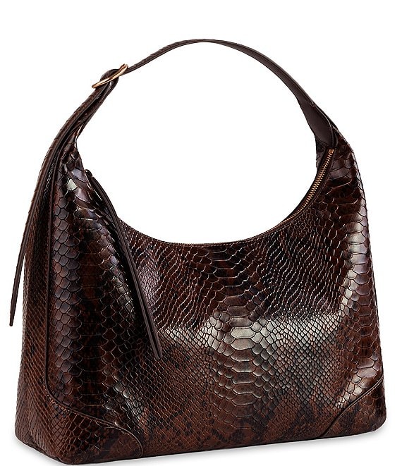 Sam Edelman Elaina Top Zip Snake Hobo Shoulder Bag | Dillard's