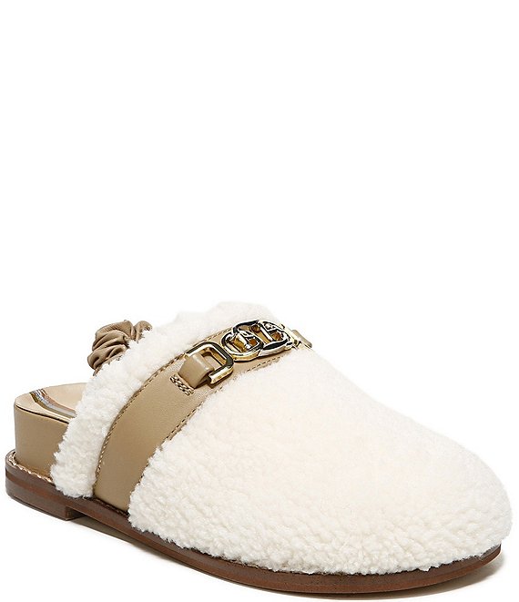 Sam Edelman Girls Juney Shearling Slingback Clogs Youth Dillard s