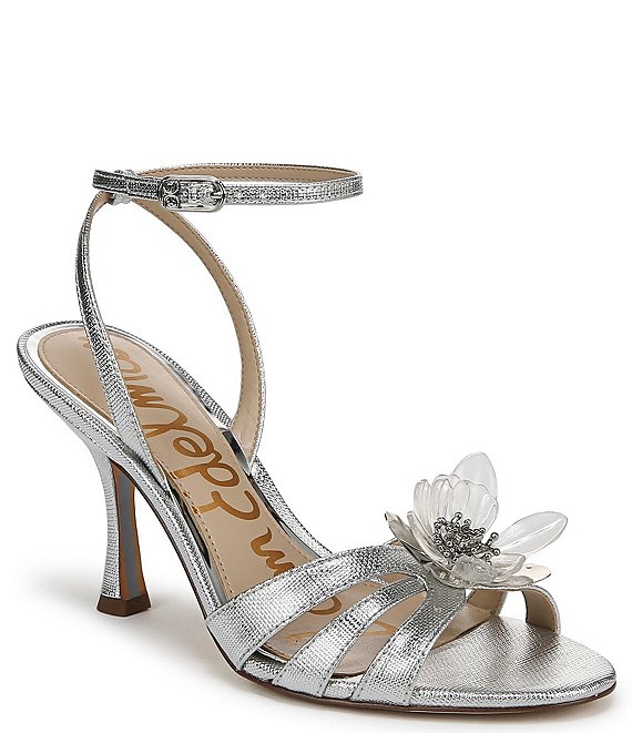 Sam Edelman ☆ Joanna ストラップ スティレットヒール サンダル Sam Edelman Joanna Metallic Flower Embellished Strappy Dress