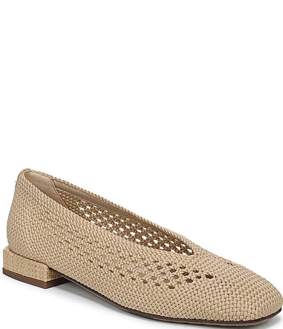 Sam Edelman Kasey Knit High Vamp Woven Square Toe Ballet Flats