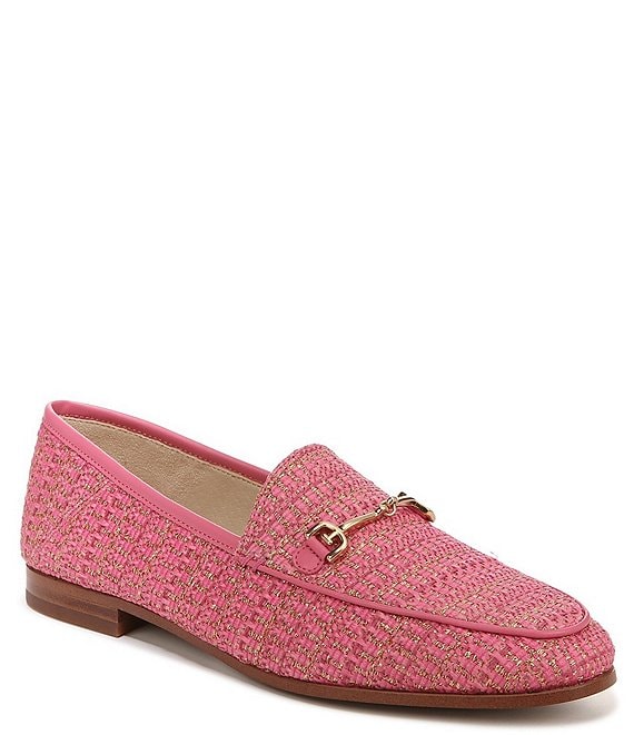 Color:Pink Rose Multi - Image 1 - Loraine Boucle Metallic Embellished Loafers