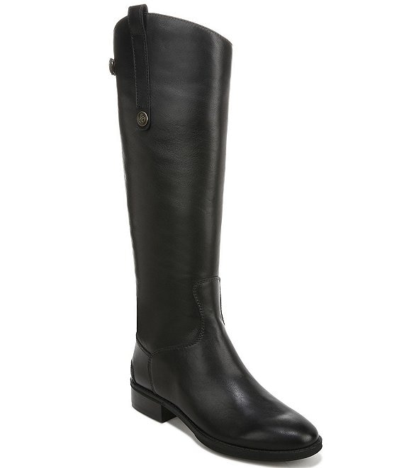 wide calf black boots