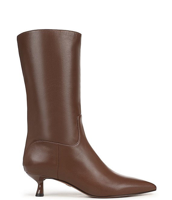 Sam Edelman Ramona Leather Mid Calf Dress Boots