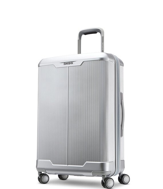 Color:Aluminum Silver - Image 1 - Silhouette 17#double; Hardside Medium Expandable Spinner Suitcase