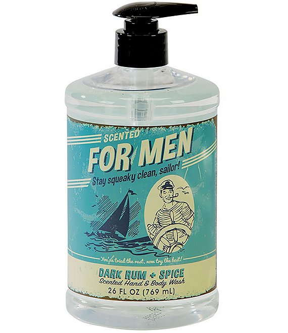 San Francisco Soap Company FOR MEN Liquid Body Wash/Hand Soap - Dark Rum & Spice