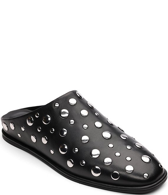 Sanctuary Bari Studded Leather Mules, Black - Image 1
