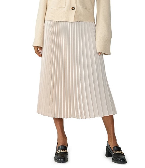 Sanctuary Everyday Pleated Satin Midi Skirt | Dillard\'s