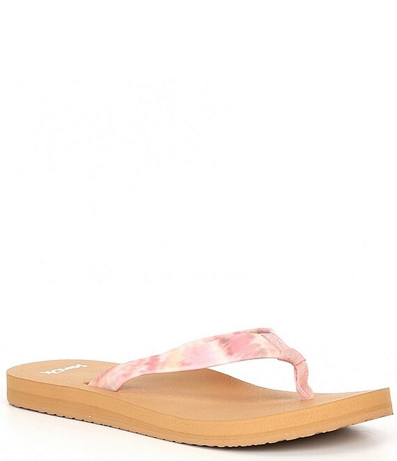 Sanuk tie best sale dye flip flops