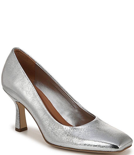 Sarto by Franco Sarto Flexa Aela Metallic Crinkle Leather Pumps | Dillard's