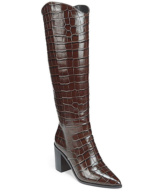 Sarto by Franco Sarto Ticada Wide Calf Crocodile Print Leather Tall ...