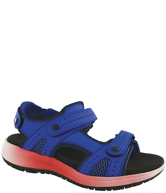 Color:Cobalt - Image 1 - Embark Leather Heel Strap Sport Sandals