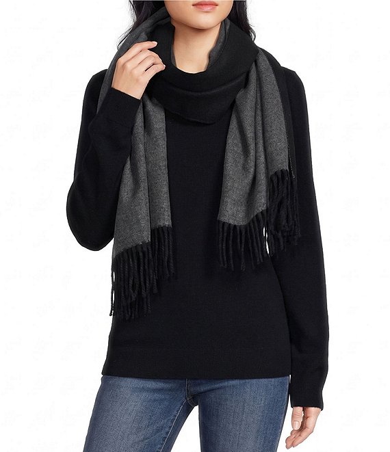 SASSO + SMYTH Double Sided Fringe Scarf Wrap